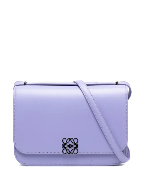Loewe Pre-Owned 2021 Medium Leather Goya crossbody bag Purple QZJ3NWGNRR7NQFJ8