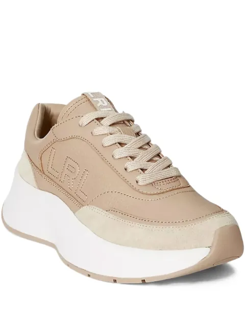 Lauren Ralph Lauren Franky panelled sneakers Neutrals 802974376001