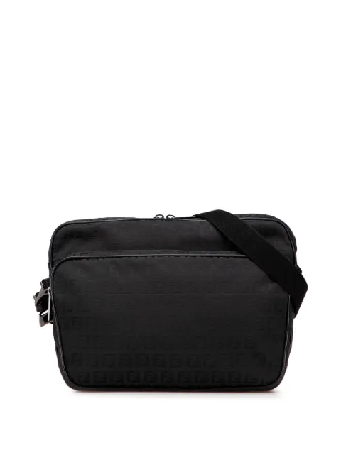 Fendi Pre-Owned 2000-2010 Zucchino Canvas crossbody bag Black NRXVYBMYTG7J7HOV