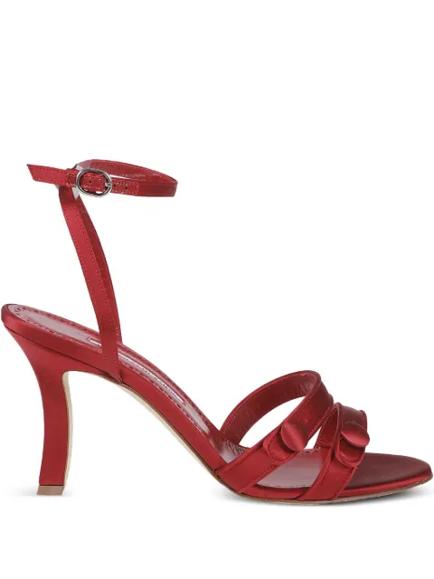 Manolo Blahnik 90mm Neusita sandals Red 3253040