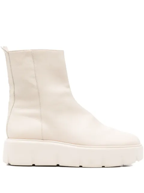 Hogl zip platform boots Neutrals 4102603