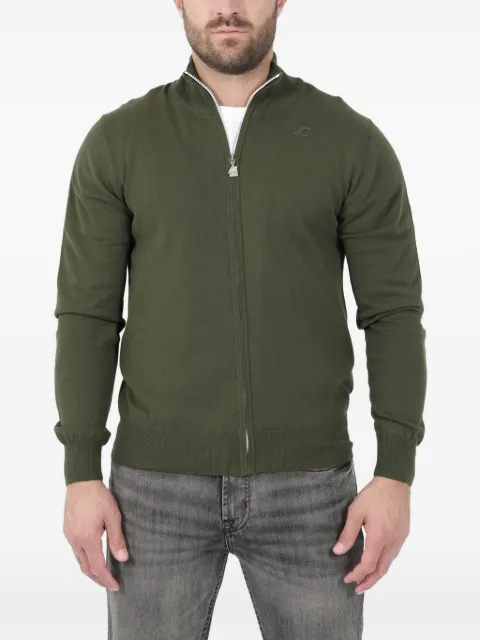 K-Way Finny zip-up cardigan Green K41321W