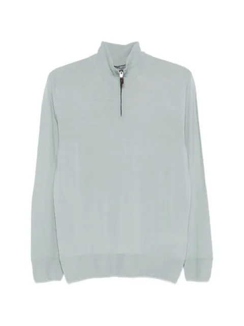 Canali half-zip sweater Blue C0015MK01149