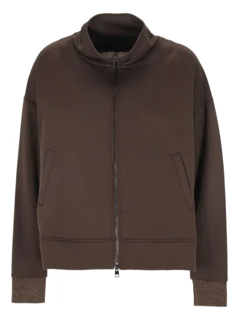 Lorena Antoniazzi zip-fastening sweatshirt Brown I2576FE04A36740280
