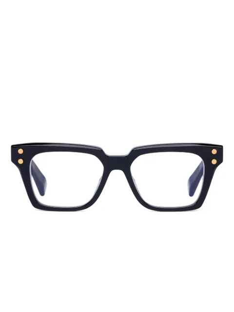Balmain Eyewear stud square-frame glasses Black BPX182