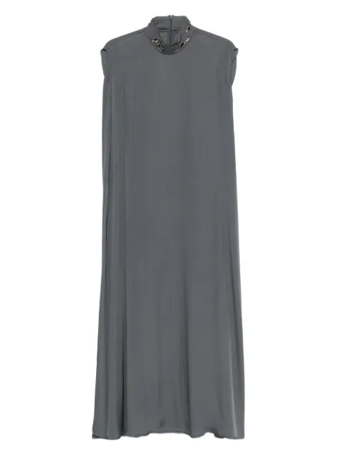 Fabiana Filippi embellished high-neck dress Grey ABD225F632L6820000