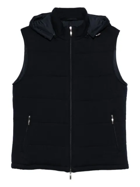 Doriani Cashmere zip-fastening vest Blue A405CAPJ3J36N86B