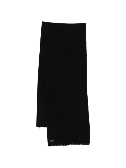 Canali fringed scarf Black 6TF00315
