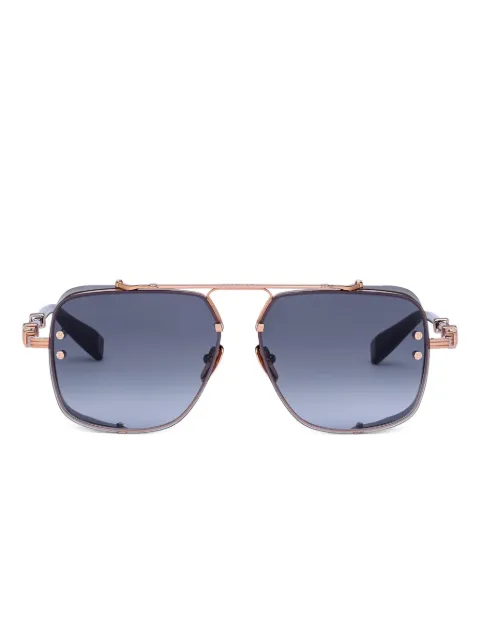 Balmain Eyewear geometric-frame sunglasses Black BPS181