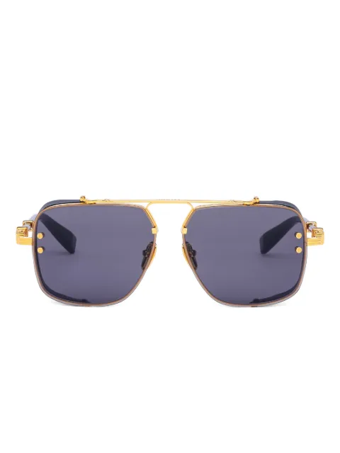 Balmain Eyewear Legend geometric-frame sunglasses Black BPS181
