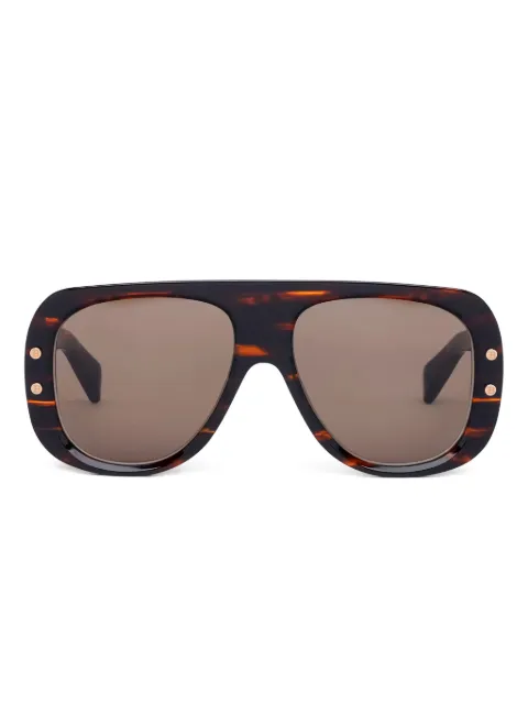 Balmain Eyewear Pulse pilot-frame sunglasses Brown BPS185