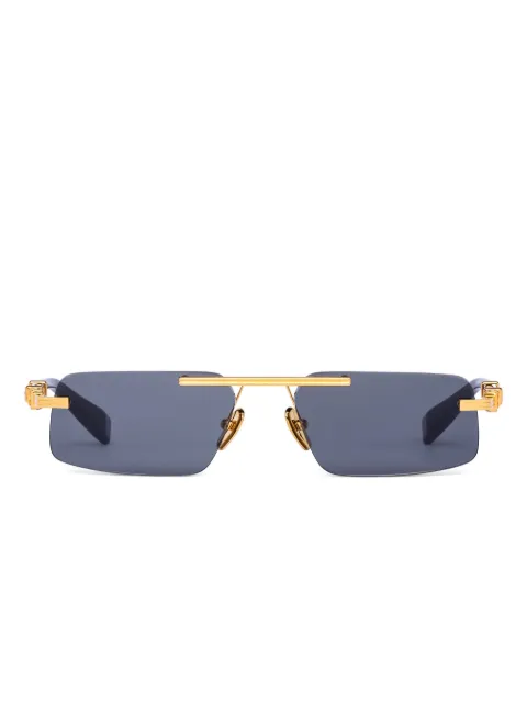 Balmain Eyewear geometric-frame sunglasses Black BPS187