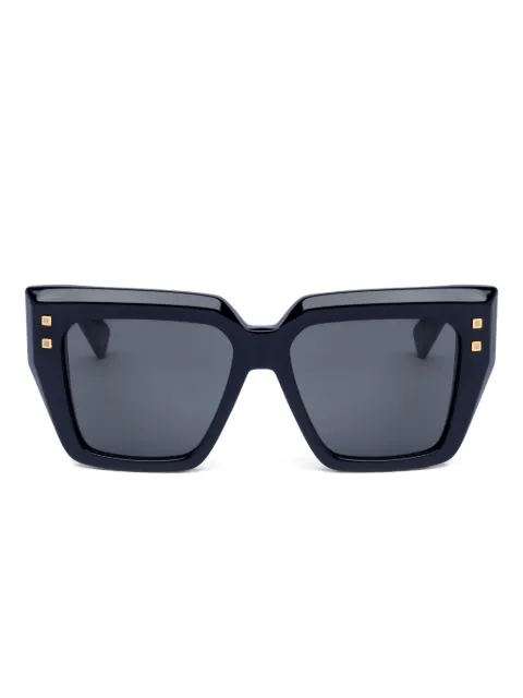 Balmain Eyewear geometric-frame sunglasses Black BPS193A