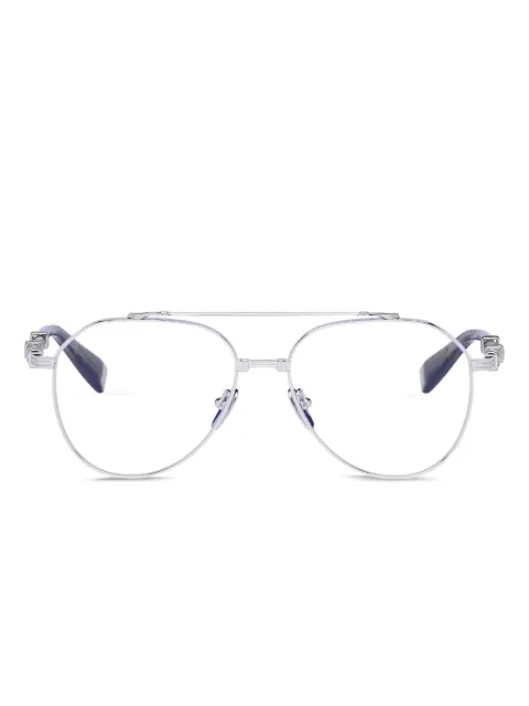 Balmain Eyewear pilot-frame glasses Silver BPX186