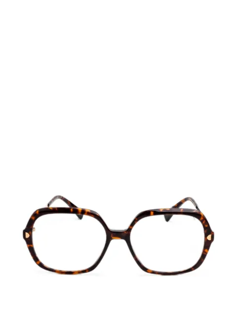 Mykita Nanna square-frame glasses Brown NANNA