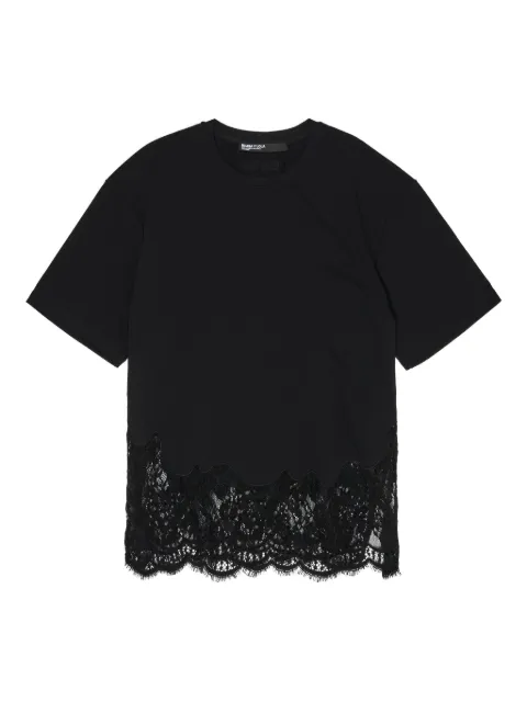 BIMBA Y LOLA lace trim top Black 252BR746410000