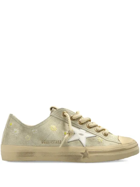 Golden Goose floral-embroidered sneakers Neutrals GWF00129F007293