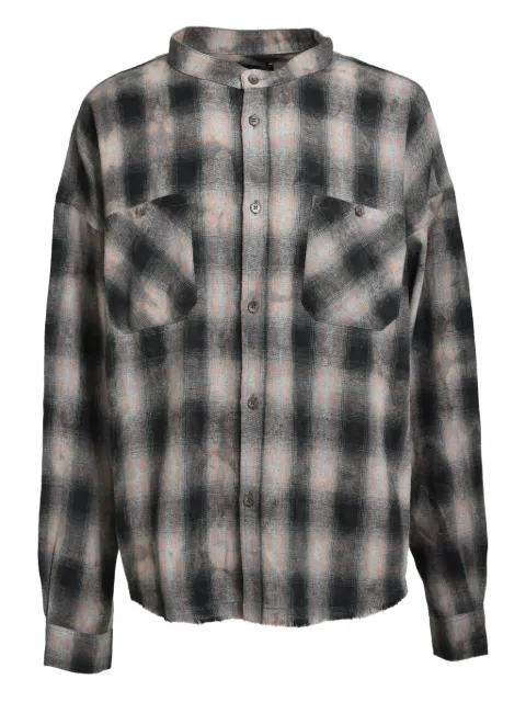 BREATH plaid-pattern shirt Black BR25AWS2002RED