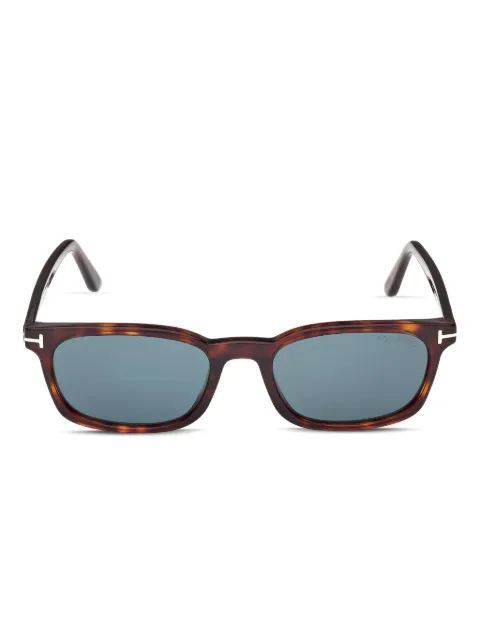 TOM FORD Eyewear rectangle-frame sunglasses Brown FT1300