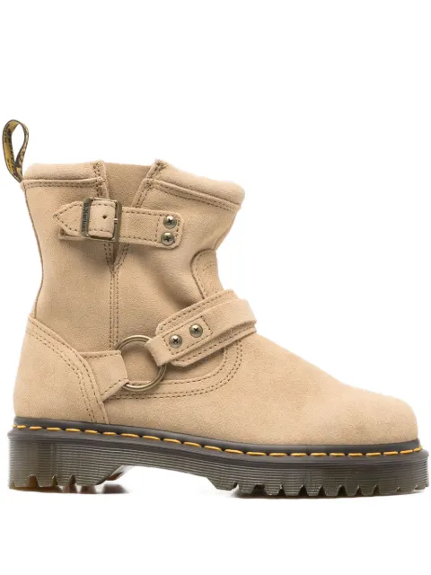 Dr. Martens 40mm Anistone buckle-strap boots Neutrals 42062200