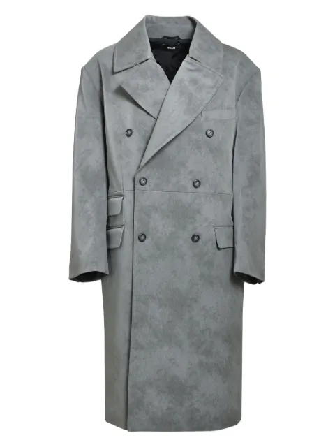 BREATH wide-collar double-breasted coat Grey BR25AWO0001GRY