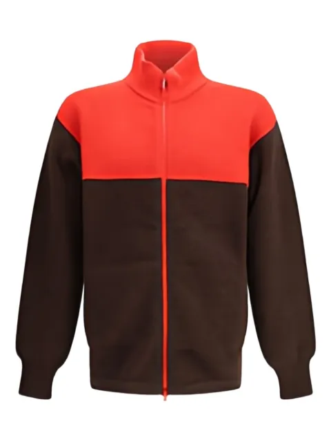 GR10K colourblock zip-fastening cardigan Brown CGB42201JE26