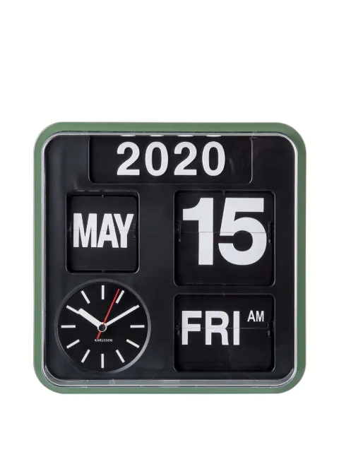 Karlsson Flip calendar wall clock Black KA5364