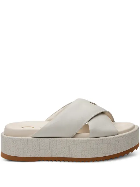 BOGNER crossover platform heeled sandals Neutrals 22525301