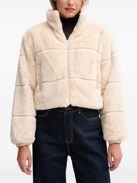 Save The Duck zip faux-fur jacket Neutrals D32492WFURY21