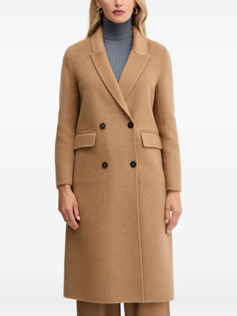 SIMONA CORSELLINI double-breasted coat Brown A25CPCPV0202