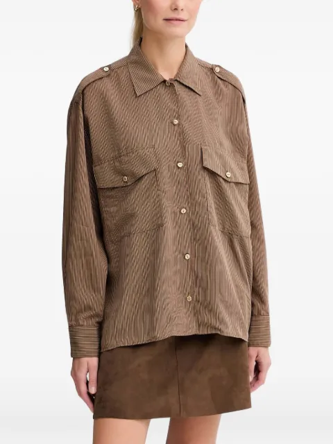 Sessùn pinestripe shirt Brown 25110019