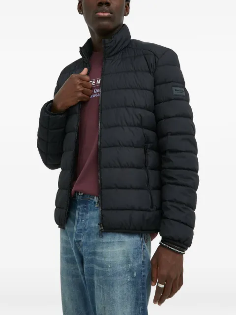 Marc O'Polo logo-patch quilted jacket Black B21096070188