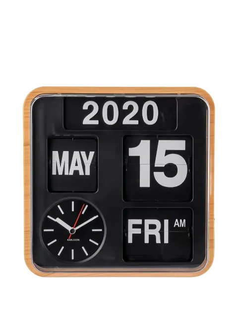 Karlsson flip display date clock Black KA5364WD