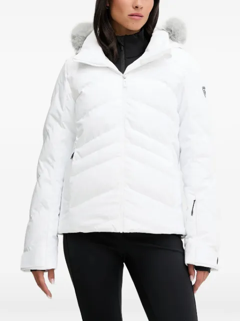 Rossignol Staci hooded ski jacket White RLOWJ02