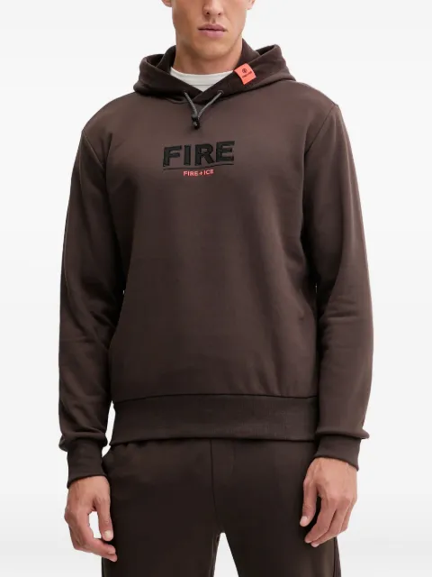 BOGNER FIRE+ICE Kristan logo hoodie Brown 84318517