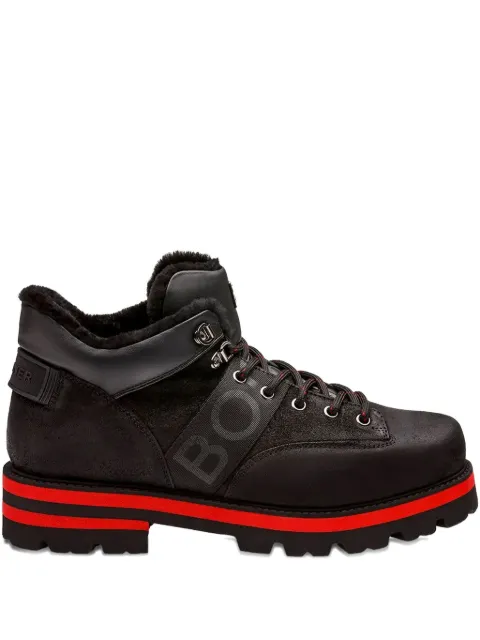 BOGNER logo lace-up boots Black 12544393