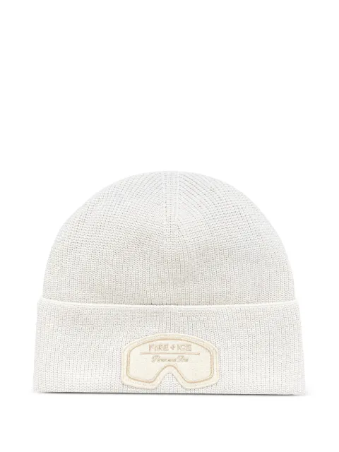 BOGNER FIRE+ICE goggle patch beanie White 94686125