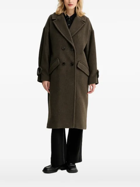 Sessùn double-breasted coat Brown 25112001