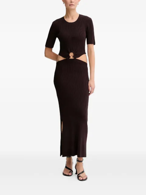 Sessùn cut-out midi dress Brown 25105019