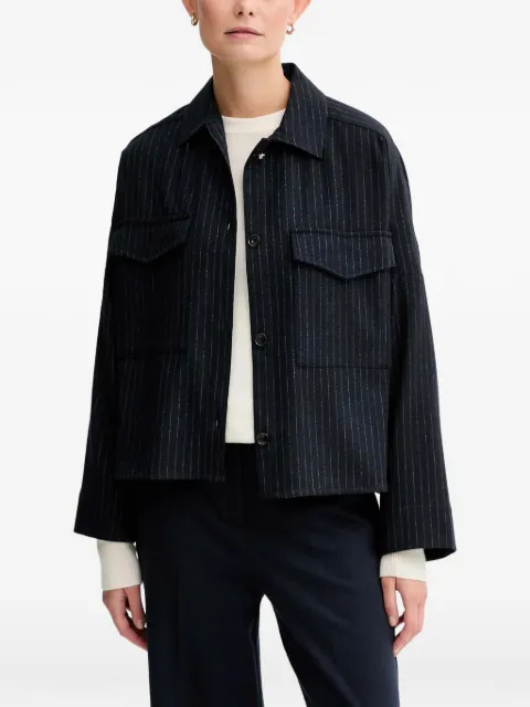 Sessùn pinestripe shirt Black 25110028