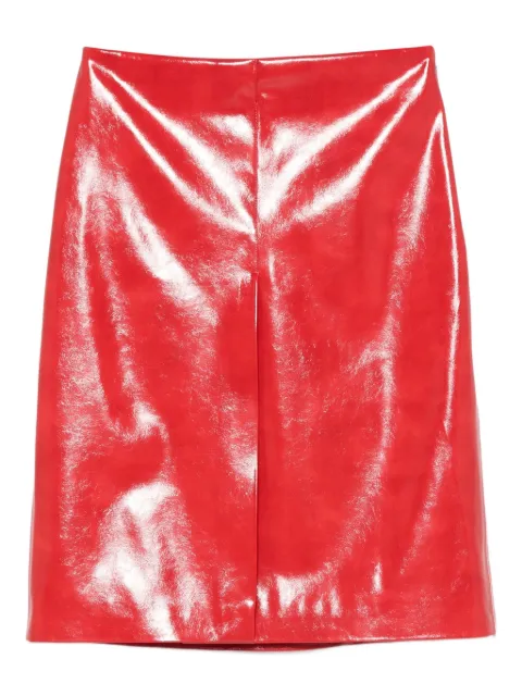 MSGM high-waisted fitted skirt Red 3941MDD17257614