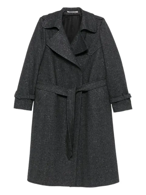 Tagliatore belted Carola coat Grey CAROLA340331EN952
