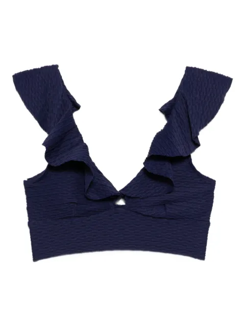 Duskii frilled swim top Purple DLT24111N