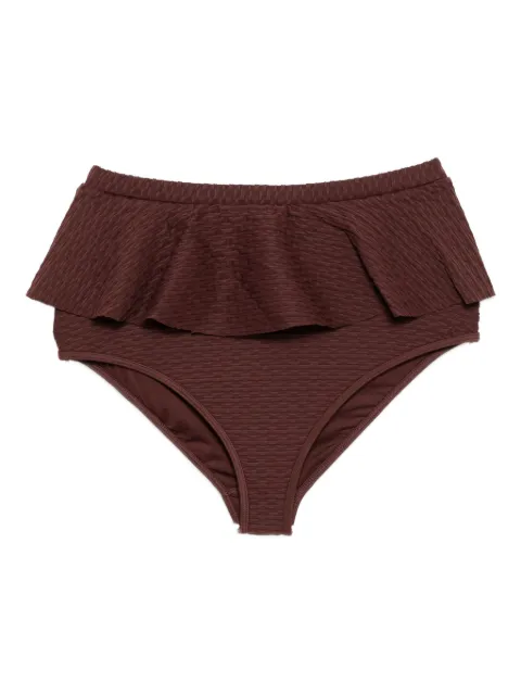 Duskii Frill bikini bottom Brown DLB24112BR