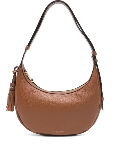 Aspinal Of London tassel pebble satchel Brown 042321433840000