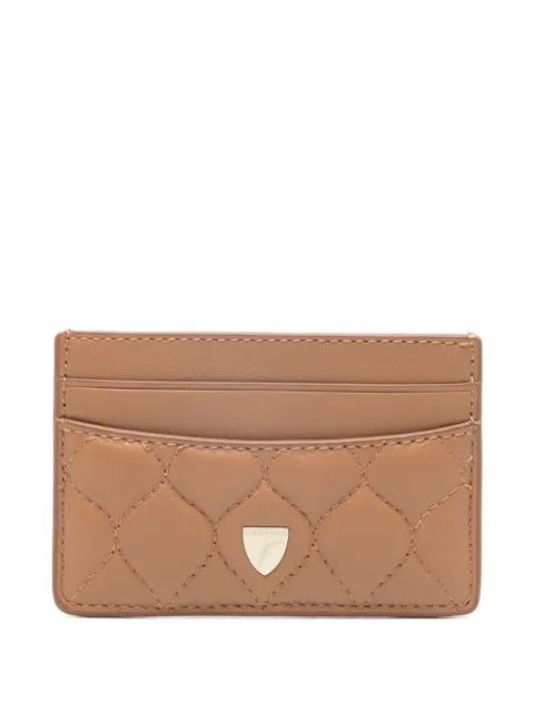 Aspinal Of London top-zip card holder Neutrals 039230536080000