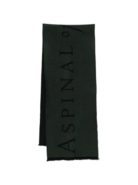 Aspinal Of London bi-colour merino scarf Green 051323636520000
