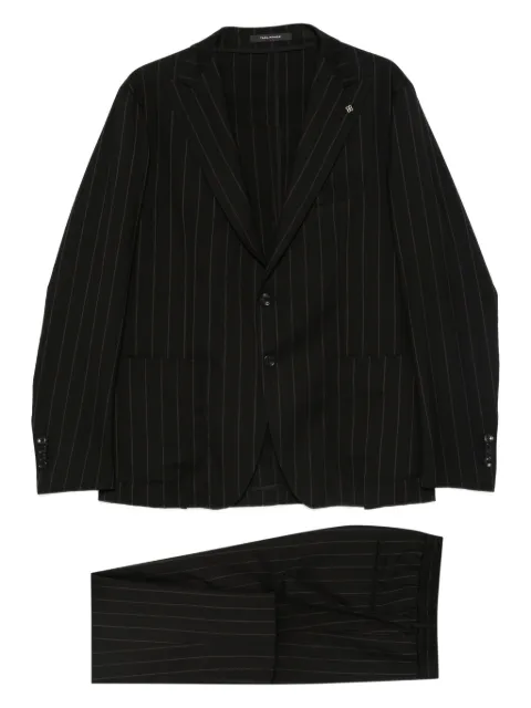 Tagliatore pinstripe suit Black ADERRICK26K14AI120163N3122