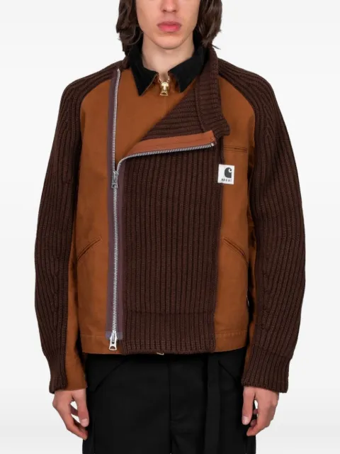 sacai long-sleeves jacket Brown 2503860M642