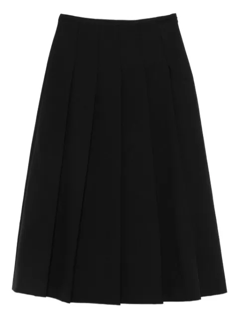 Róhe pleated midi skirt Black 41732007